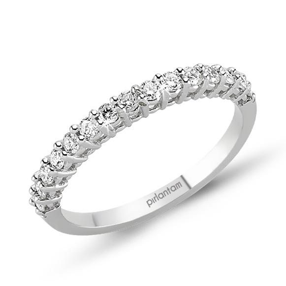 0.60 ct. Pırlanta Yarımtur Alyans